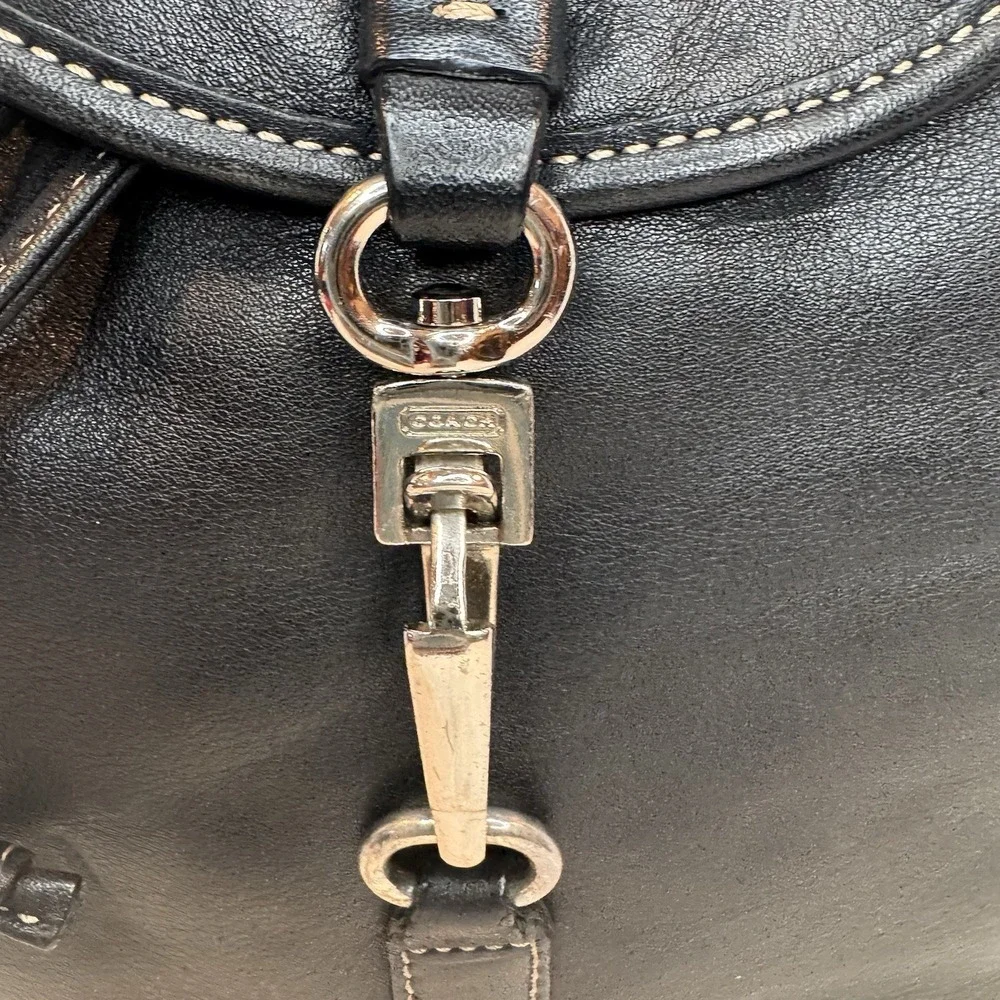 Vintage Coach Legacy Leather Backpack 9368  Black Purse